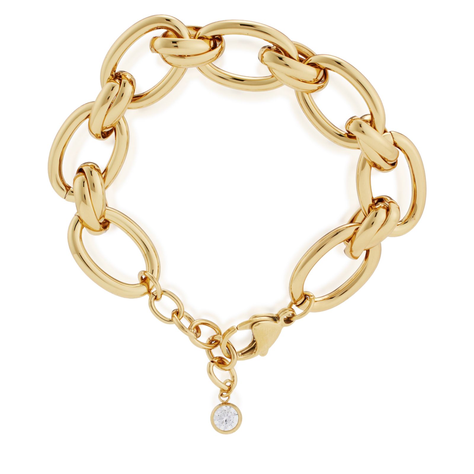 Steel by Diamonique Chunky Link Bracelet