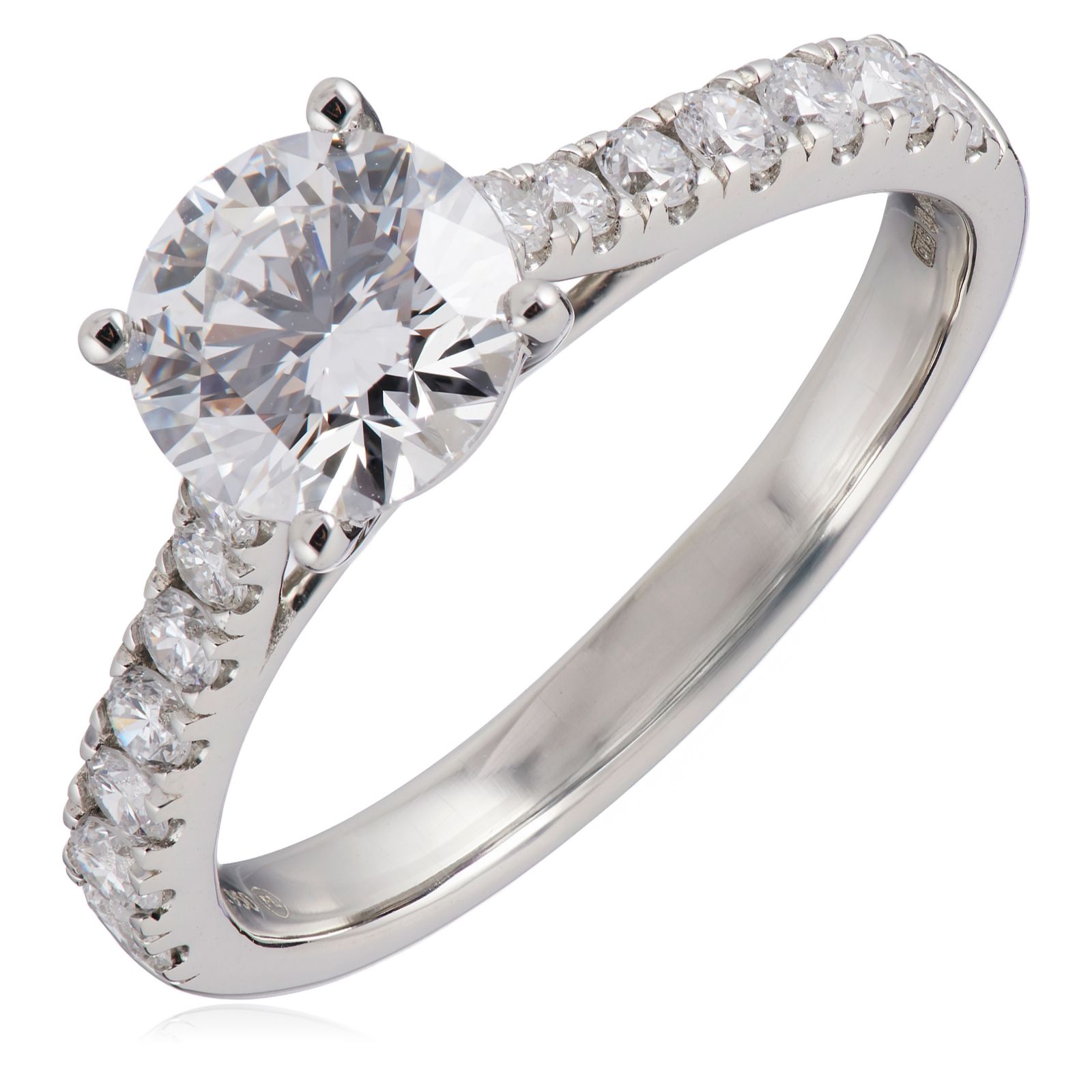 Firelight 2ct Lab Grown Diamond Solitaire Ring Platinum