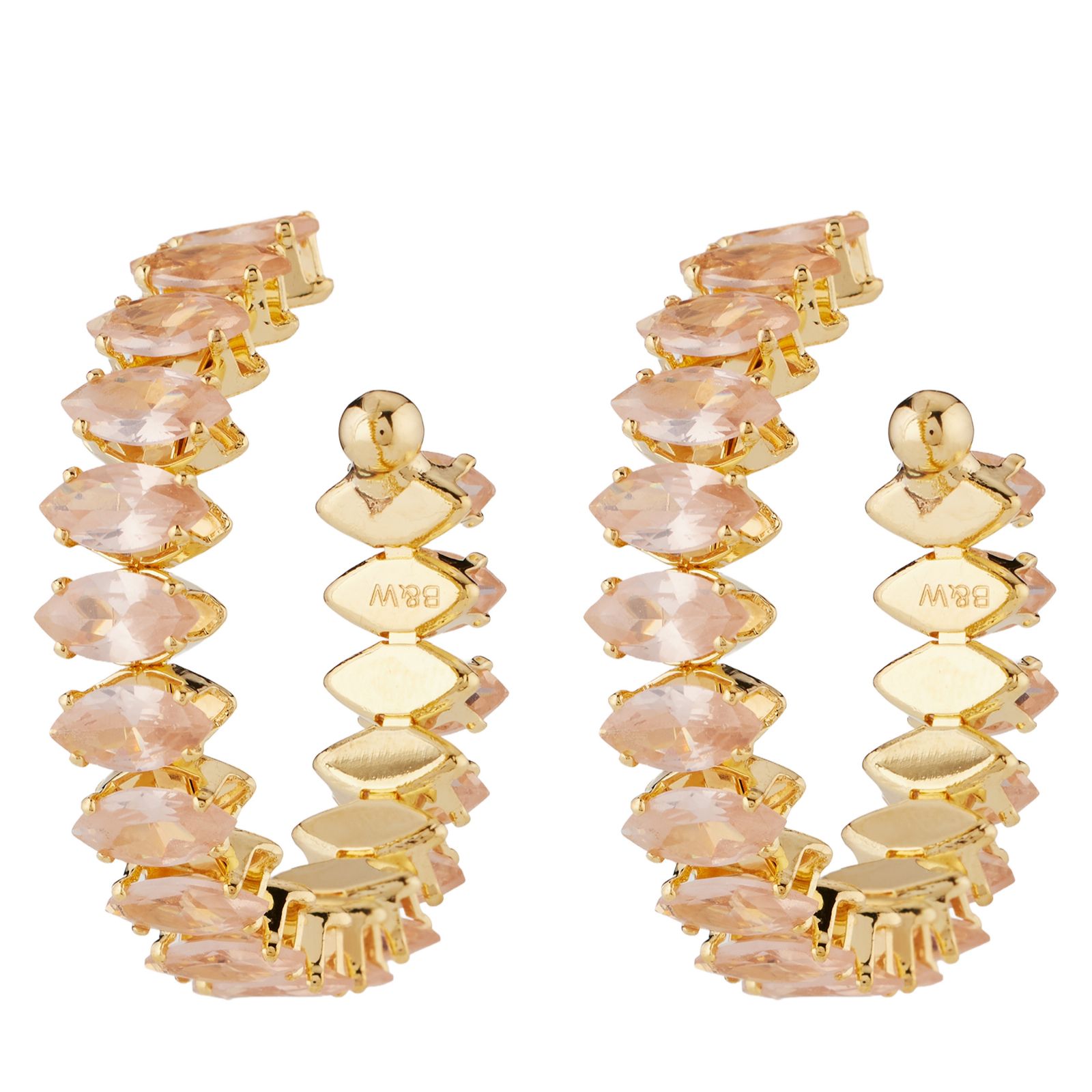 Butler & Wilson Radiant Hoop Earrings