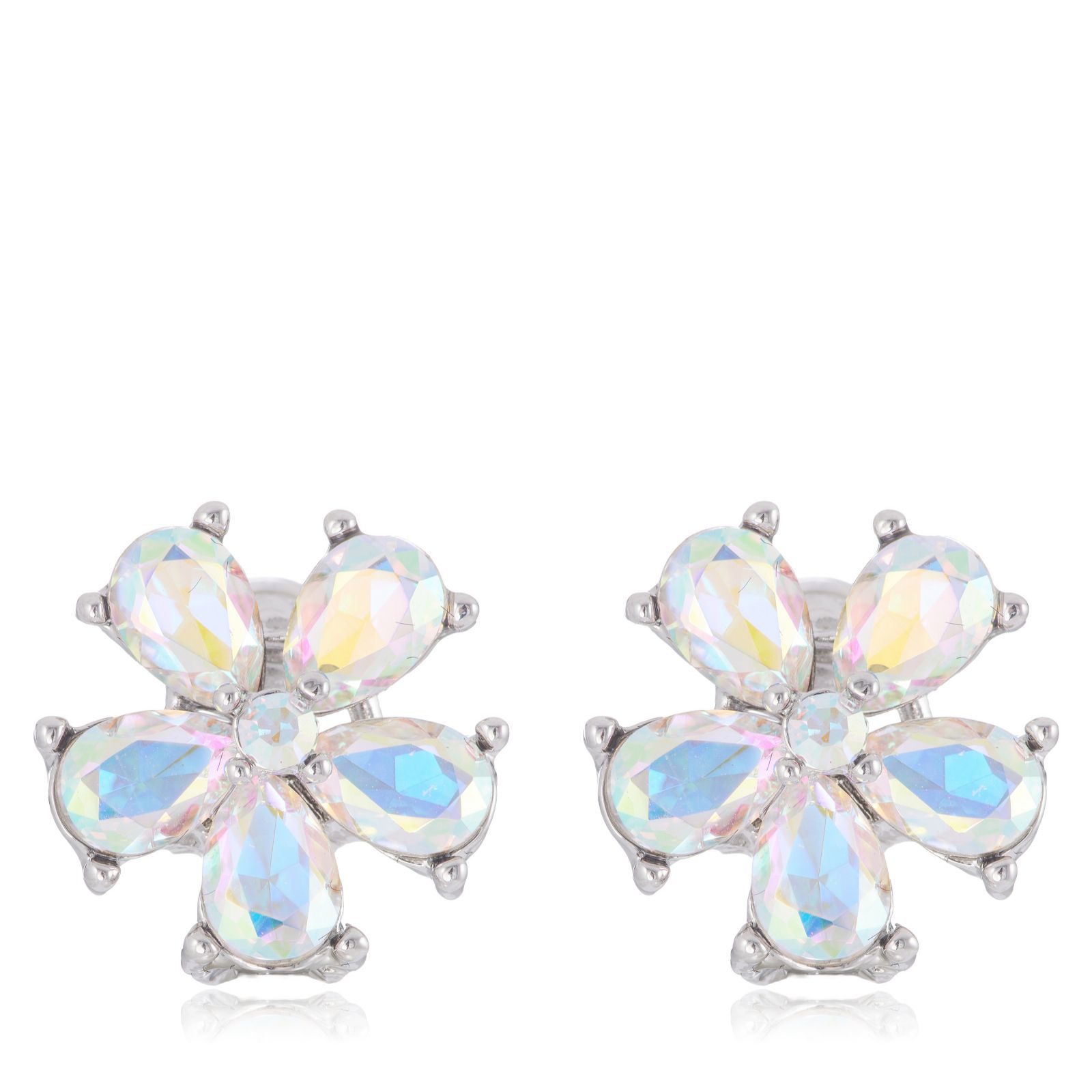 Butler & Wilson Faux Pearl Floral Earrings