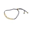 Fire Light Lab Grown Diamonds Cord Bracelet Gold Vermeil