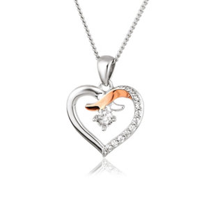 Clogau Kiss Pendant Sterling Silver & 9ct Gold - 348891