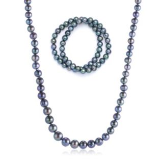 Lara Pearl Endless 71cm Necklace & Set of 2 Bracelets