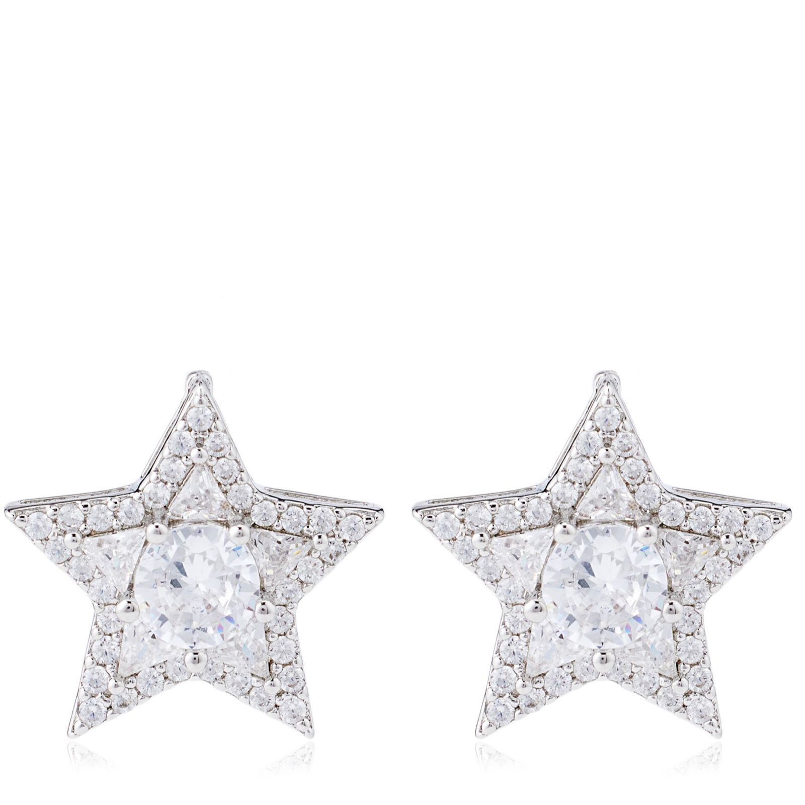 Butler & Wilson Sparkling Star Earrings