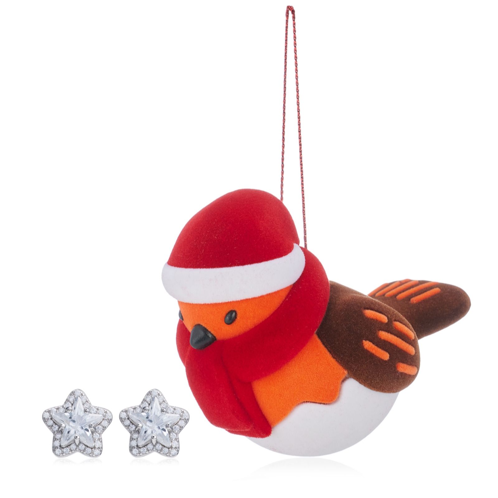 Diamonique 2.2ct tw Stud Earrings Sterling Silver in Robin Bauble