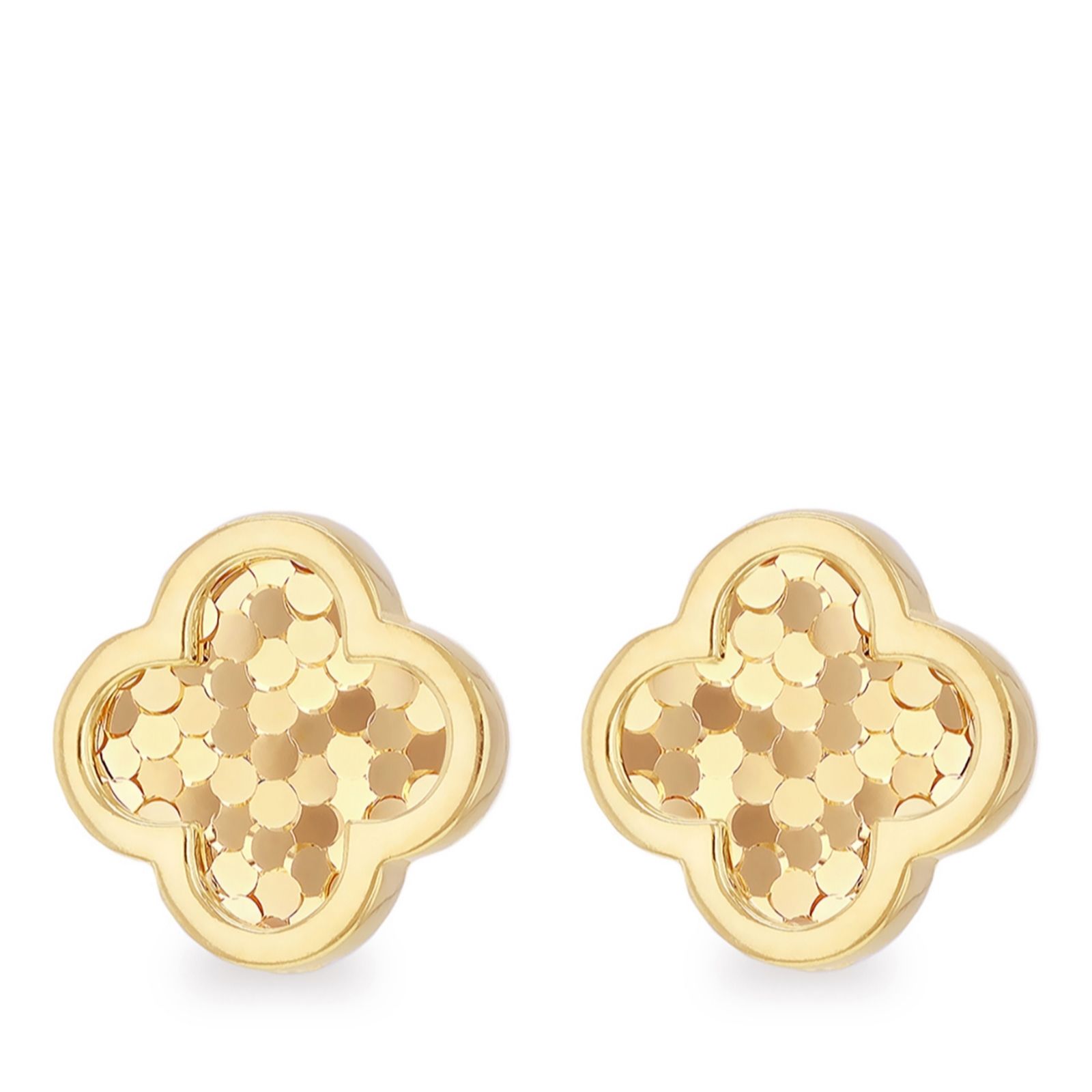 Gold 9ct Disco Stud Earrings 1.23g