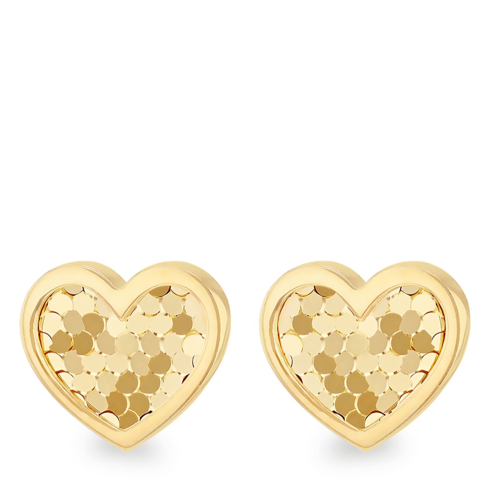 Gold 9ct Disco Stud Earrings 1.23g