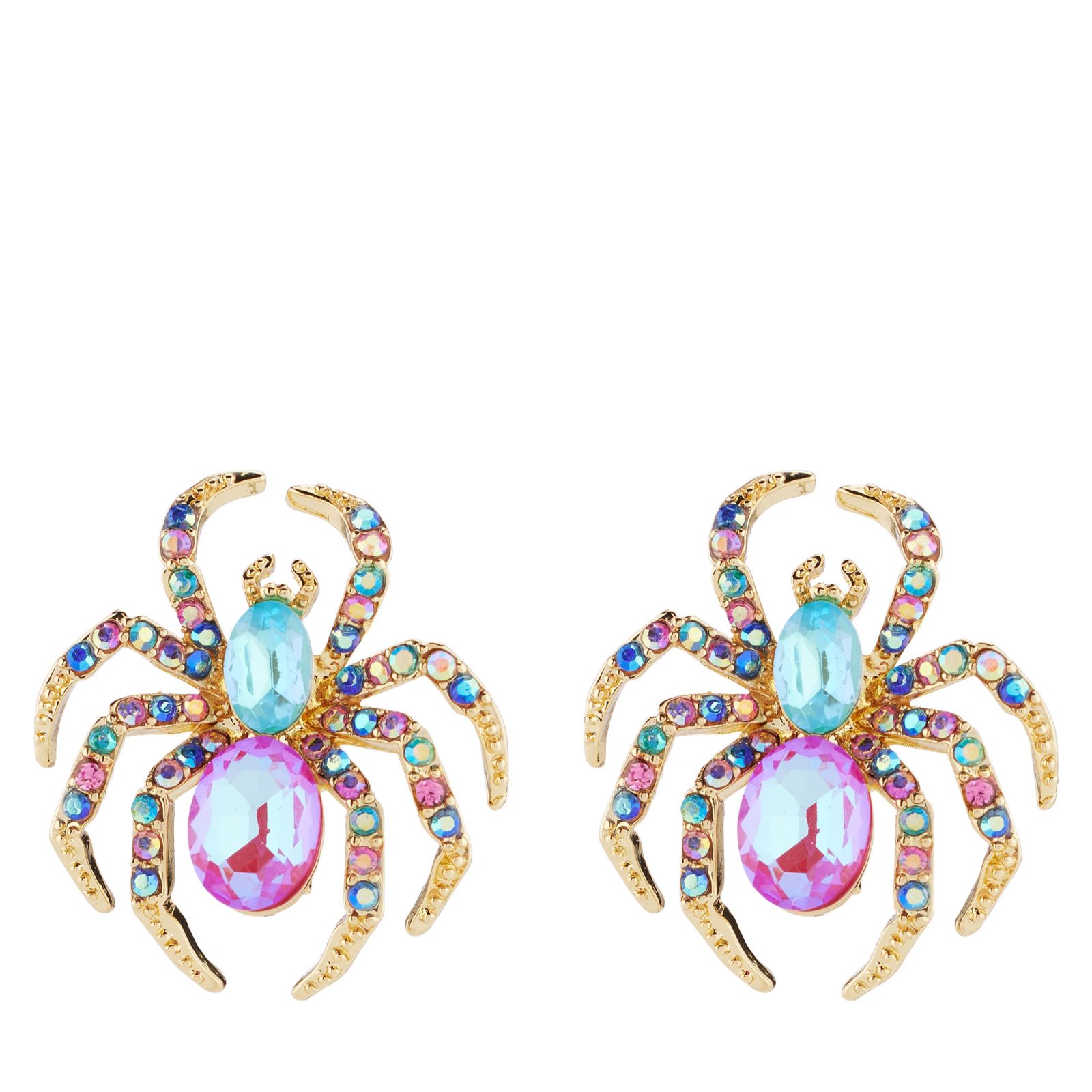 Butler & Wilson Silky Spider Earrings