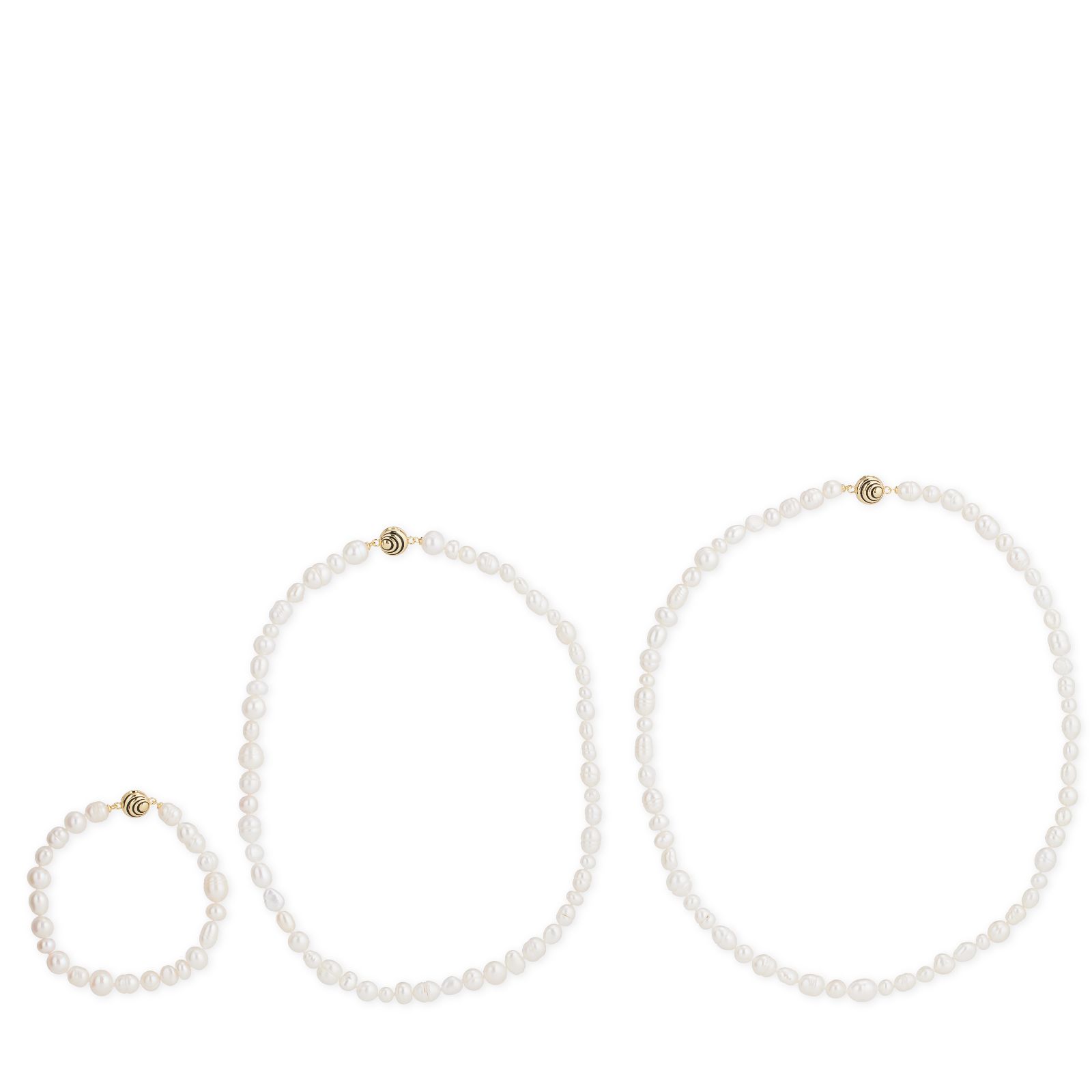 Lara Pearl 5-9mm Pearl Pourri Interchangeable Necklace and Bracelet Set