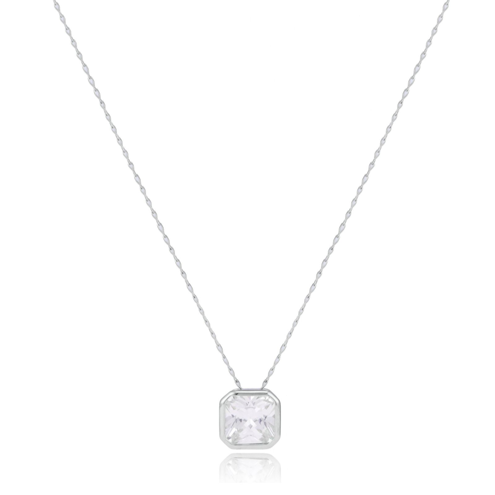 Outlet Diamonique 1.5ct tw Pendant & Chain Sterling Silver - QVC UK