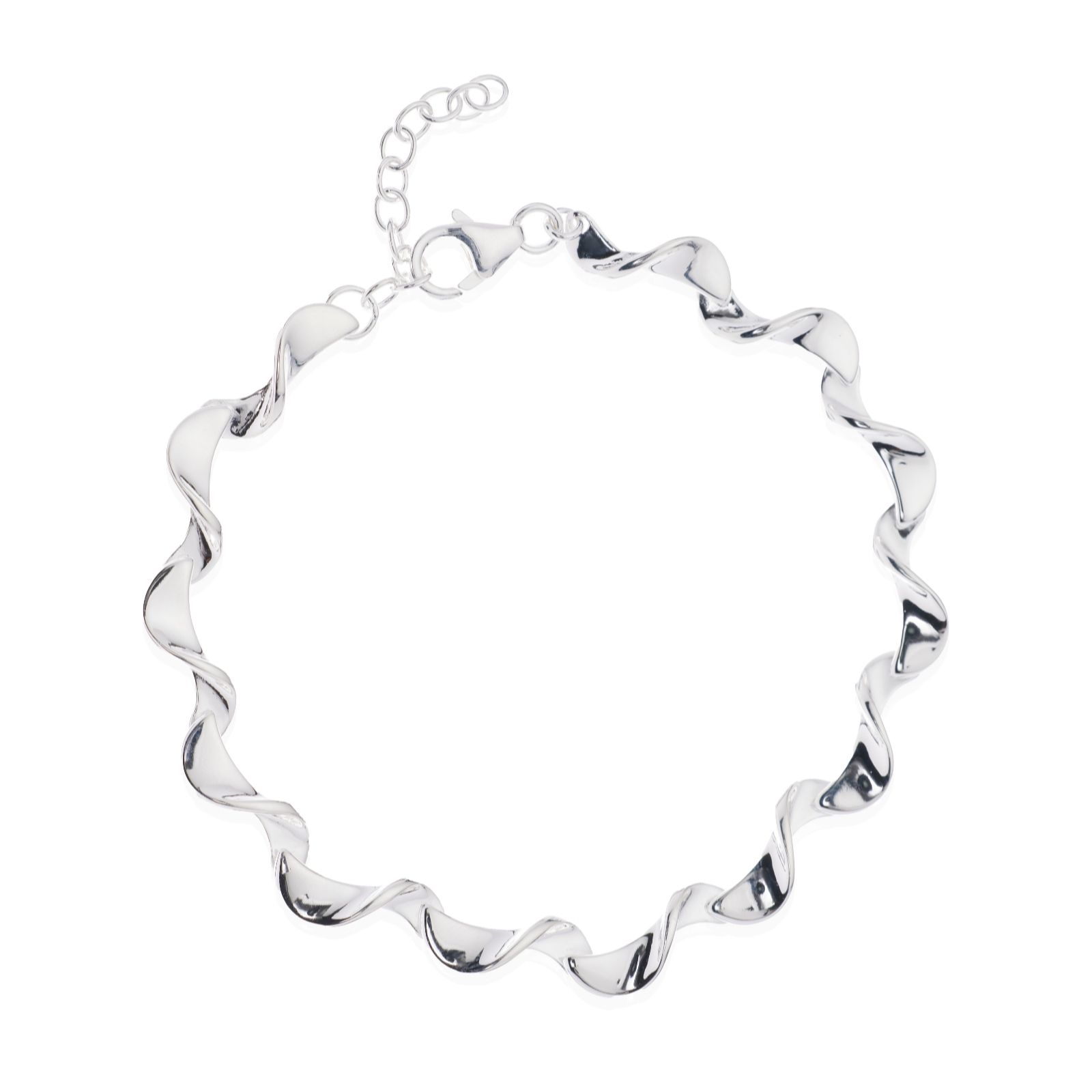 Nina B Sterling Silver Small Waves Bracelet