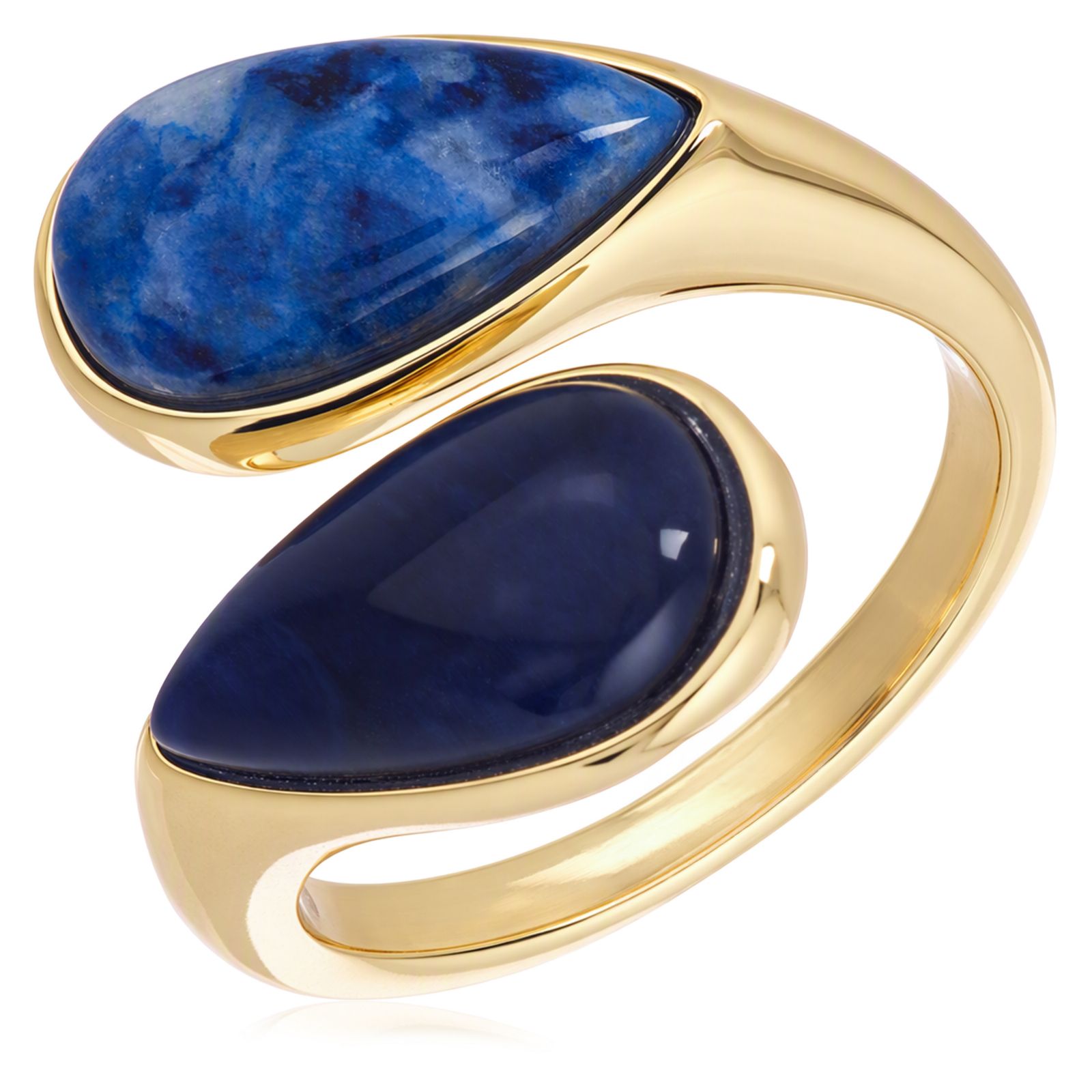 Malika Cabochon Wrapover Ring