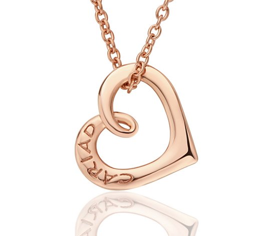 Clogau Cariad Heart Pendant 45cm Necklace 9ct Gold