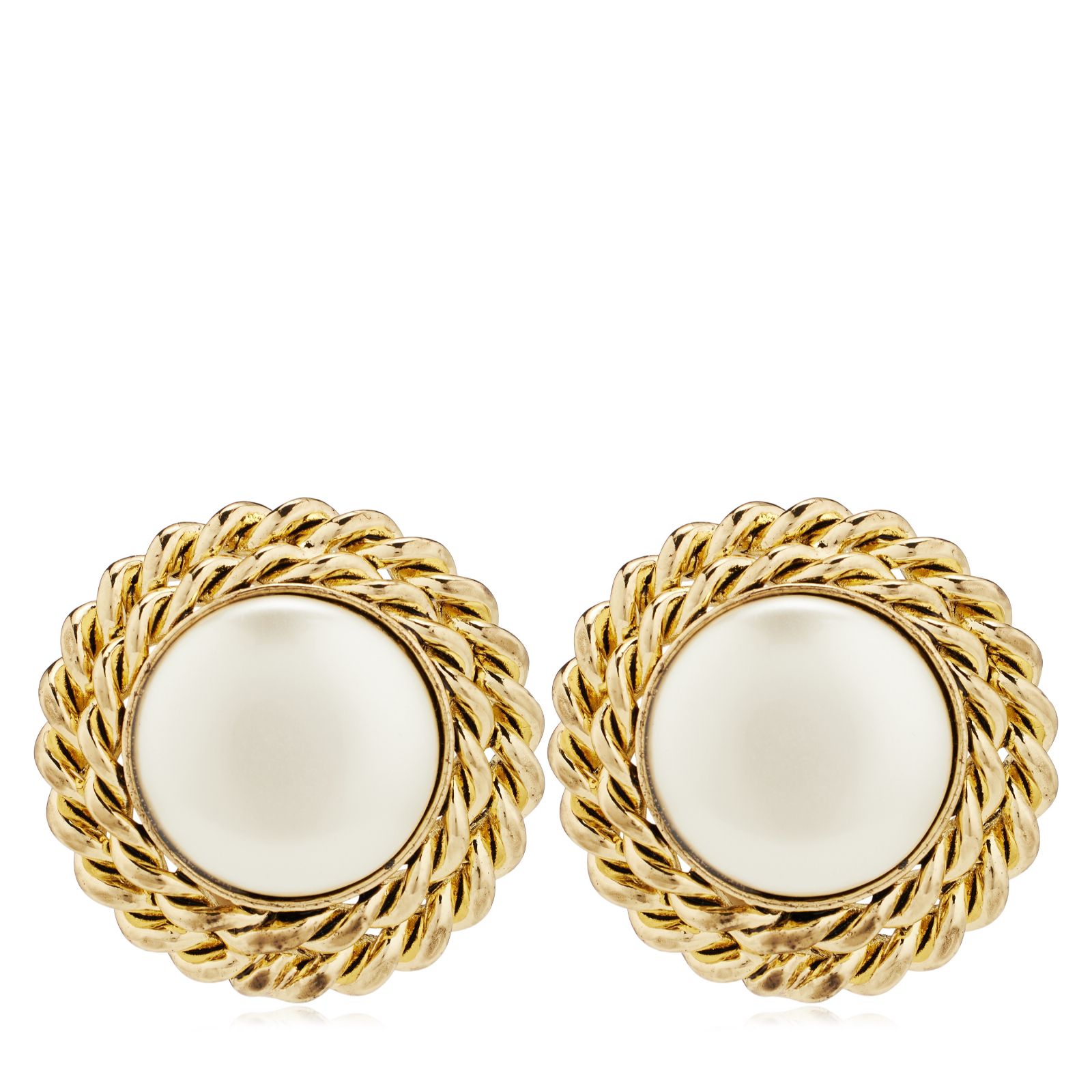 Butler & Wilson French Style Clip on Earrings