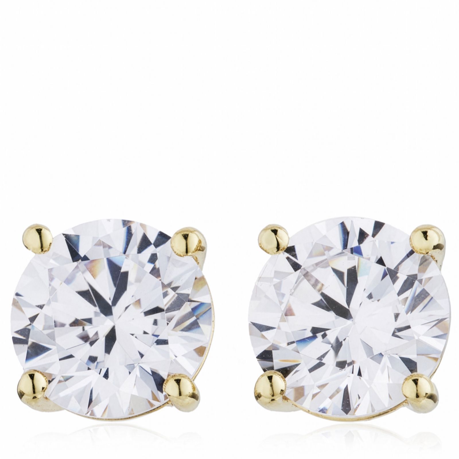 Fire Light 5ct Lab Grown Diamond Stud Earrings 9ct Gold