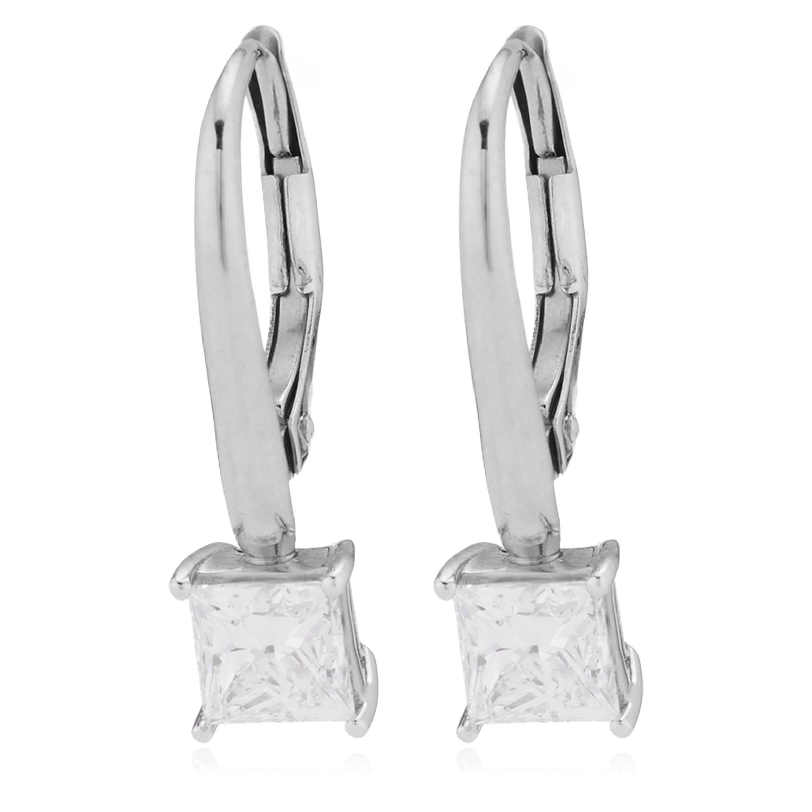 Fire Light 1ct Lab Grown Diamond Leverback Earring  9ct Gold
