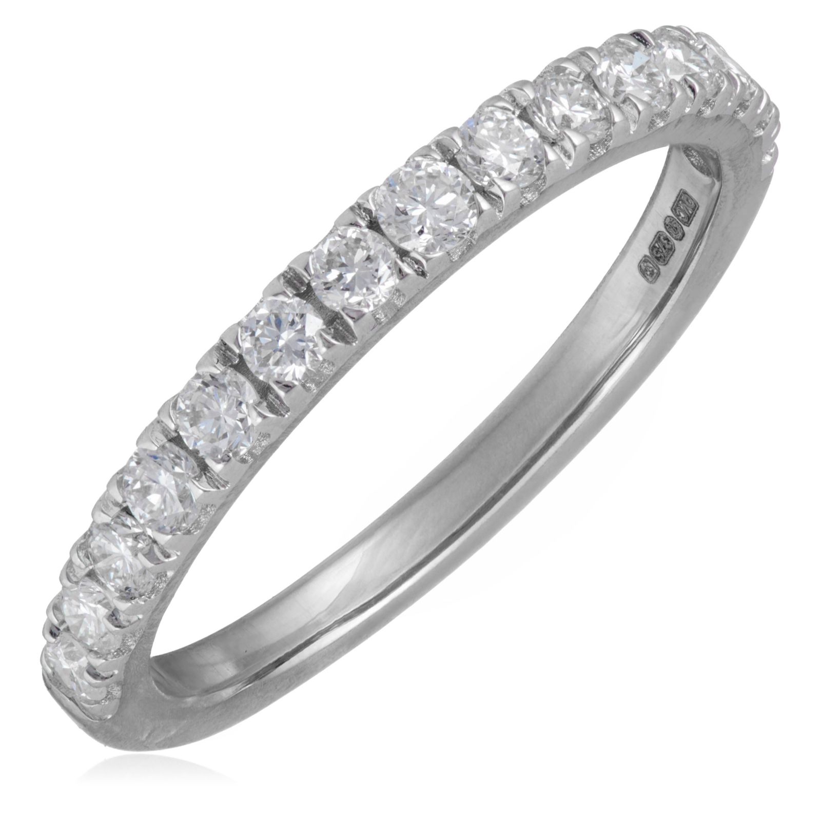Fire Light 0.50ct Lab Grown Diamond Half Eternity Ring 9ct Gold