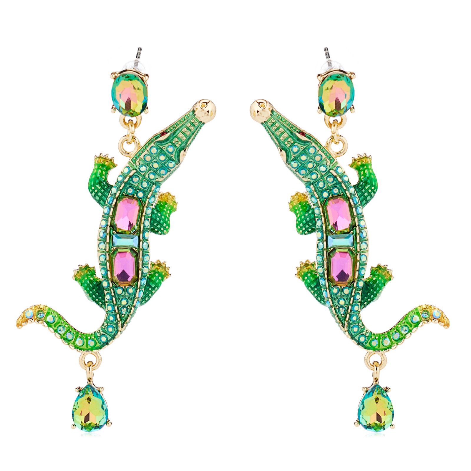Butler & Wilson Crocodile Earrings