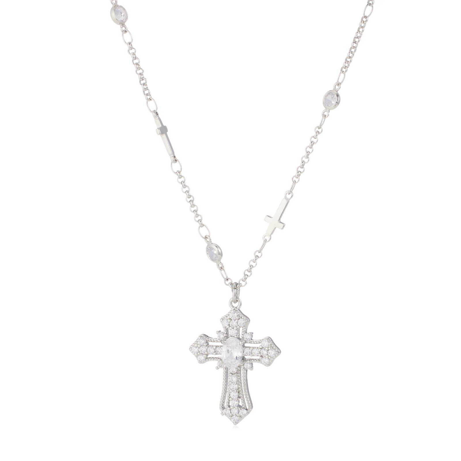 Butler & Wilson Crystal Cross Pendant