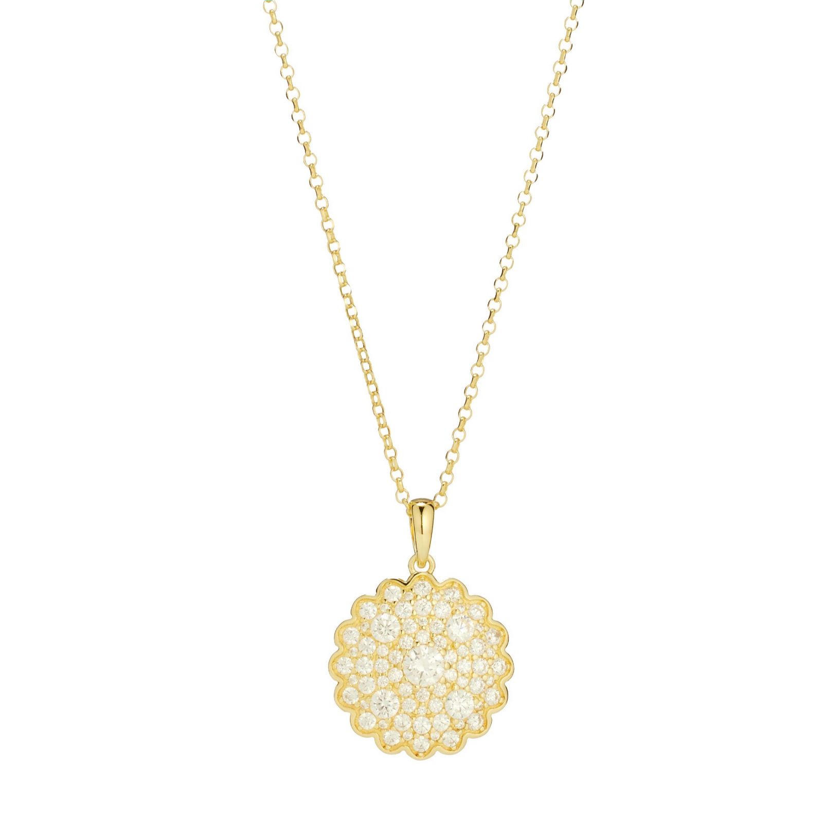 Diamonique X Kathryn 0.8ct tw 30th Anniversary Pendant & Chain Sterling Silver