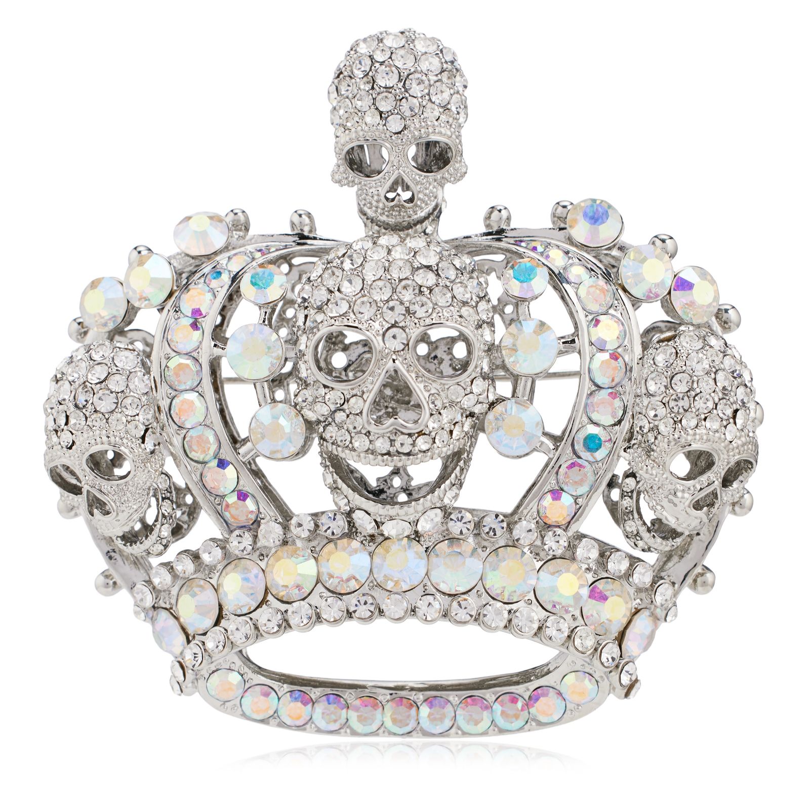 Butler & Wilsom Multi Skull and Crown Brooch