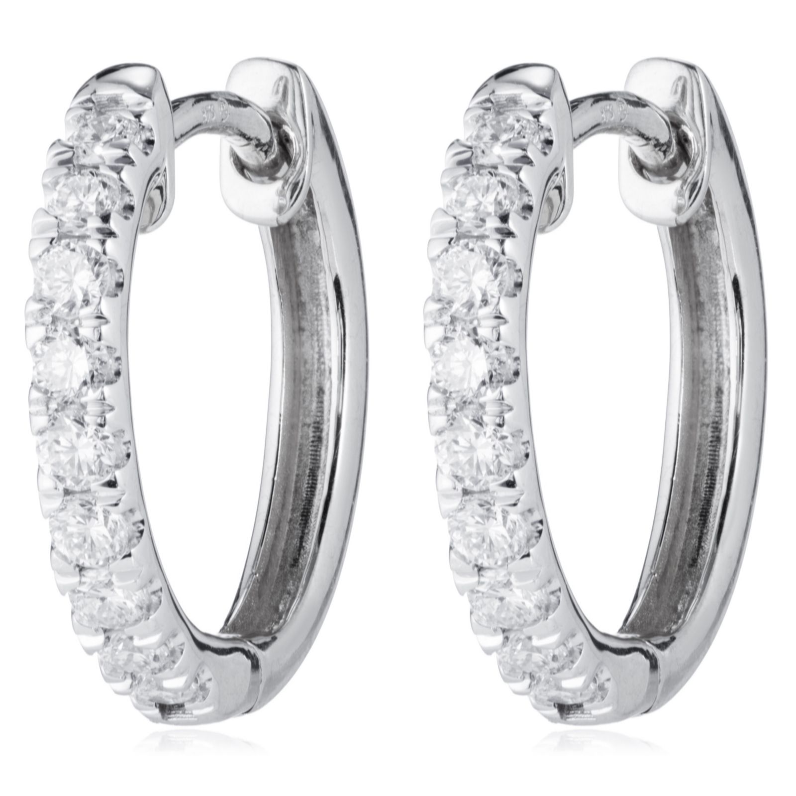 Fire Light 0.3ct Lab Grown Diamond Huggie Earrings 9ct Gold