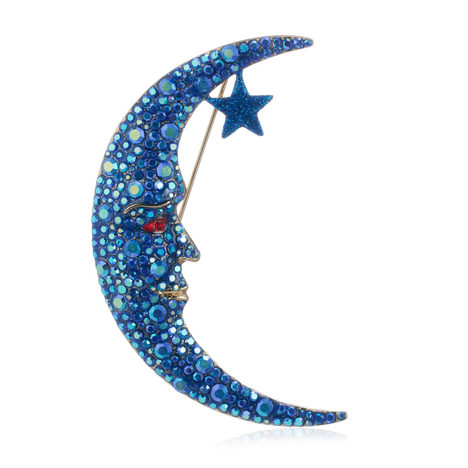 Butler & Wilson Cosmic Moon Brooch