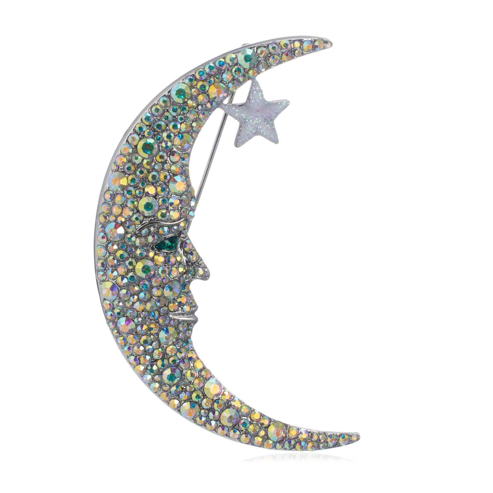 Butler & Wilson Cosmic Moon Brooch