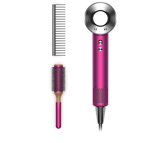 Dyson Supersonic Hair Dryer Fuchsia with Brush Set Limited Edition