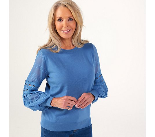 Apricot 2in1 Knit Jumper with Bell Sleeve - QVC UK