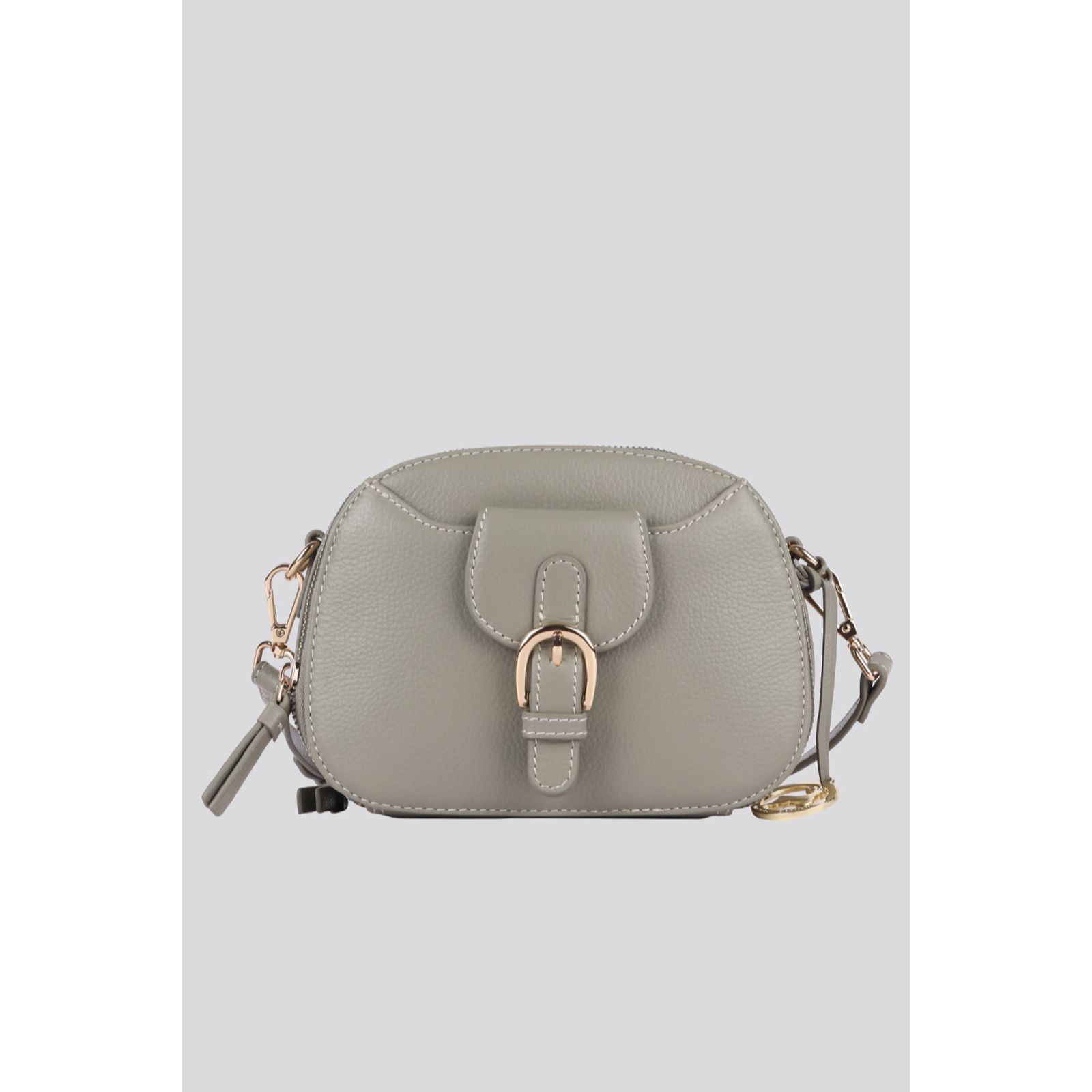 Ashwood Buckle Front Leather Crossbody Bag