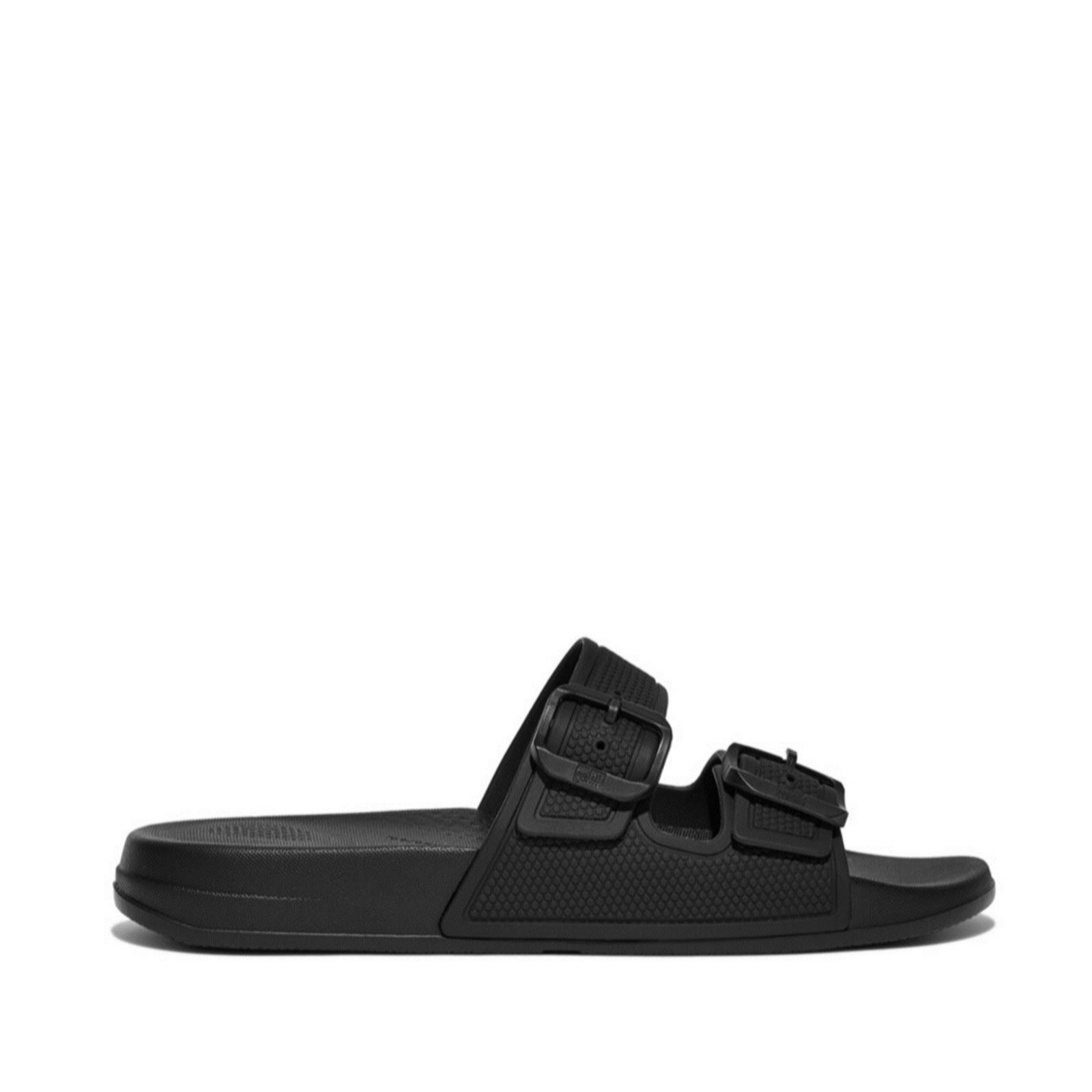 Fitflop iQushion two Bar Buckle Slide - QVC UK