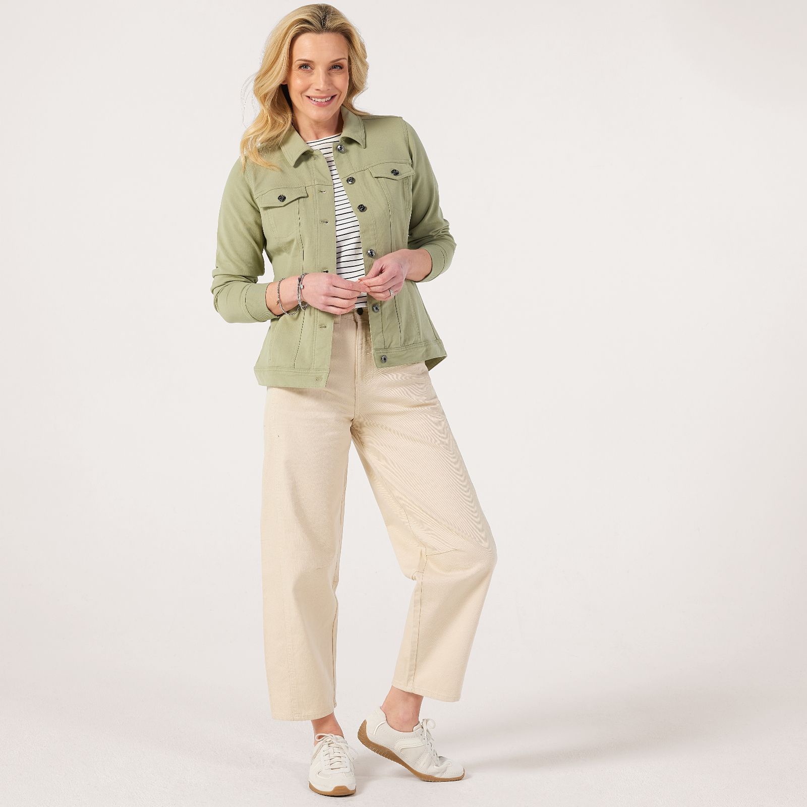 Denim & Co. Comfy Denim Style Jacket with Collar