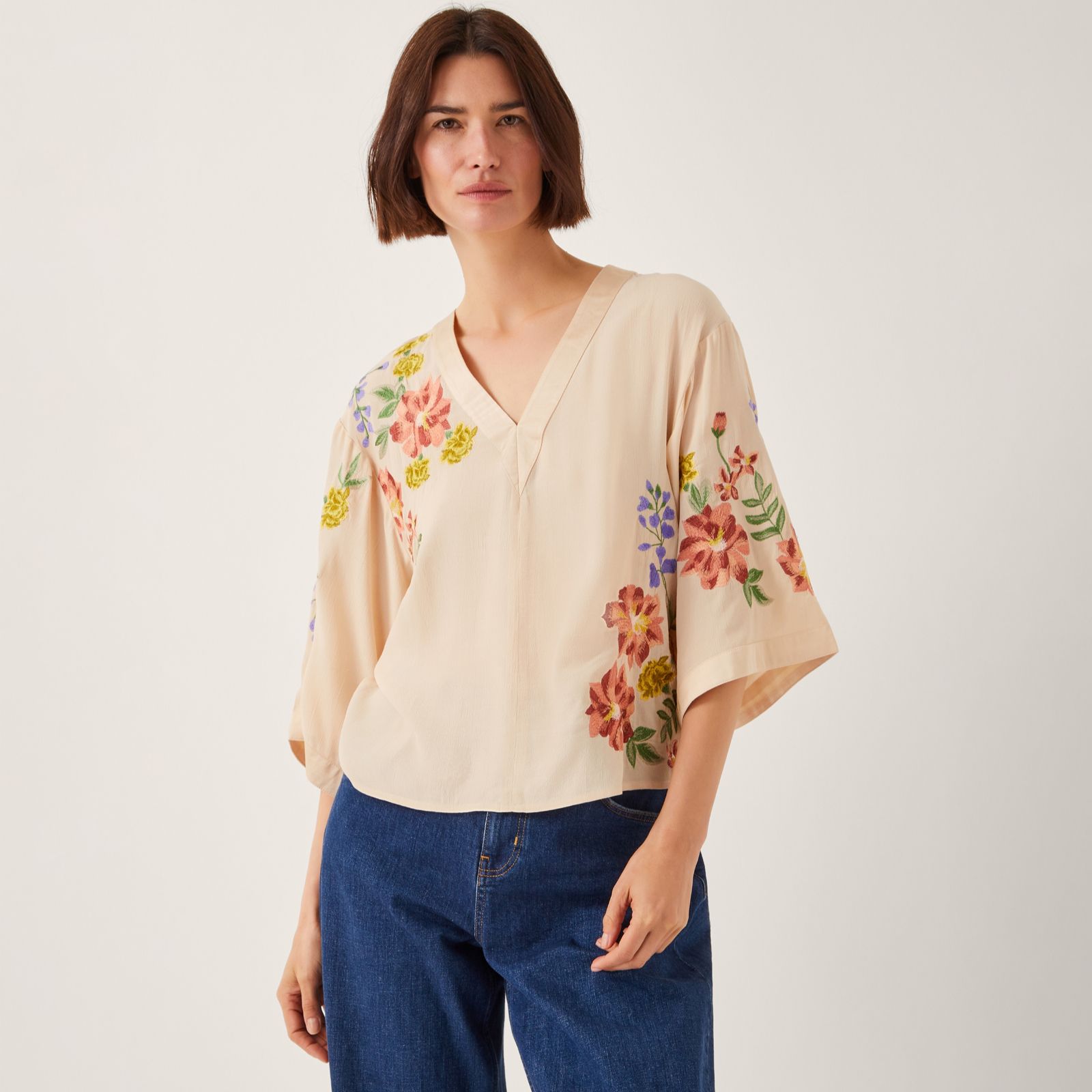 Monsoon Sylvia Embellished Tie Top