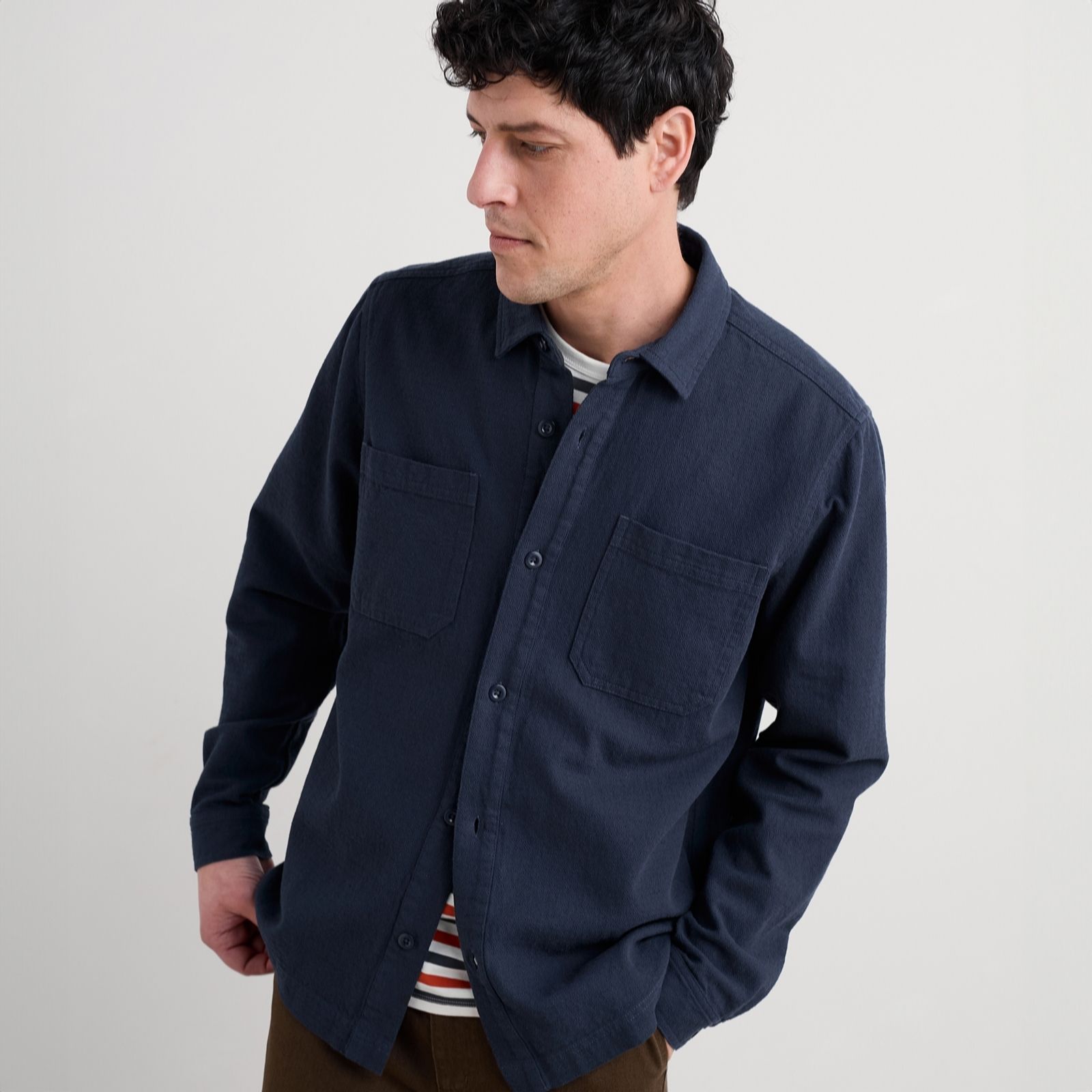 Seasalt Cornwall Men's Rigging Overshirt Maritime