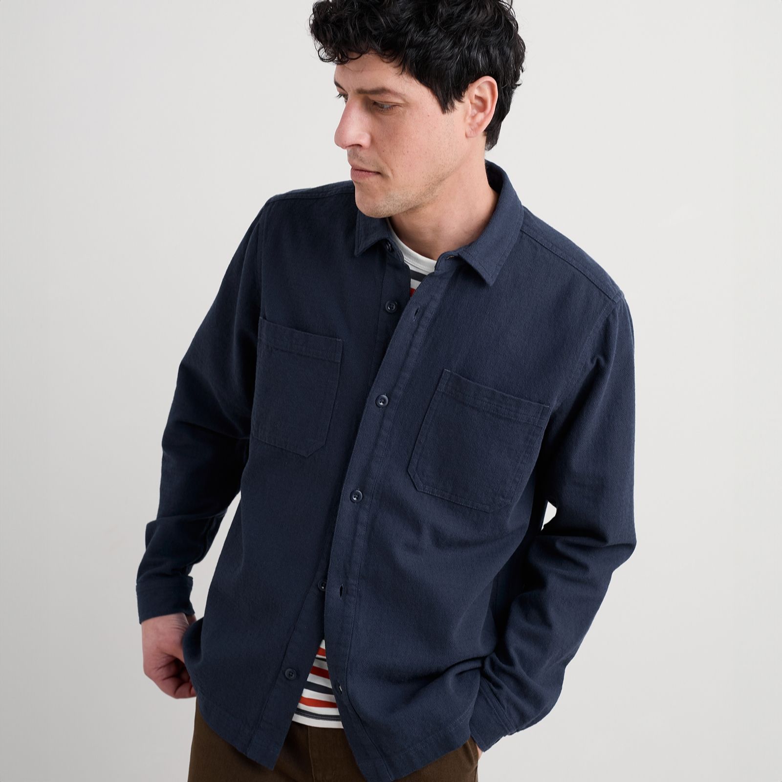 Seasalt Cornwall Men's Rigging Overshirt Maritime