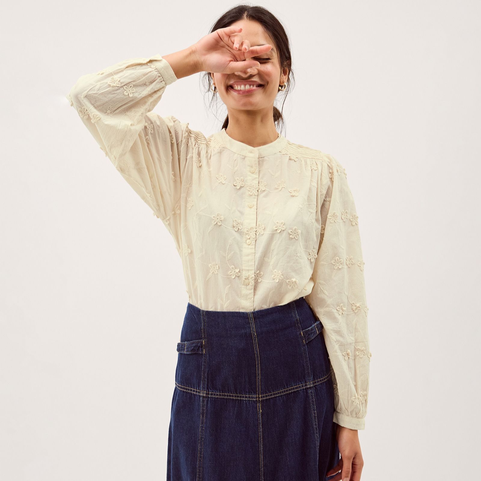 Monsoon Mel Embroidered Top