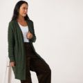 Denim & Co. Cotton Cable Longline Cardigan