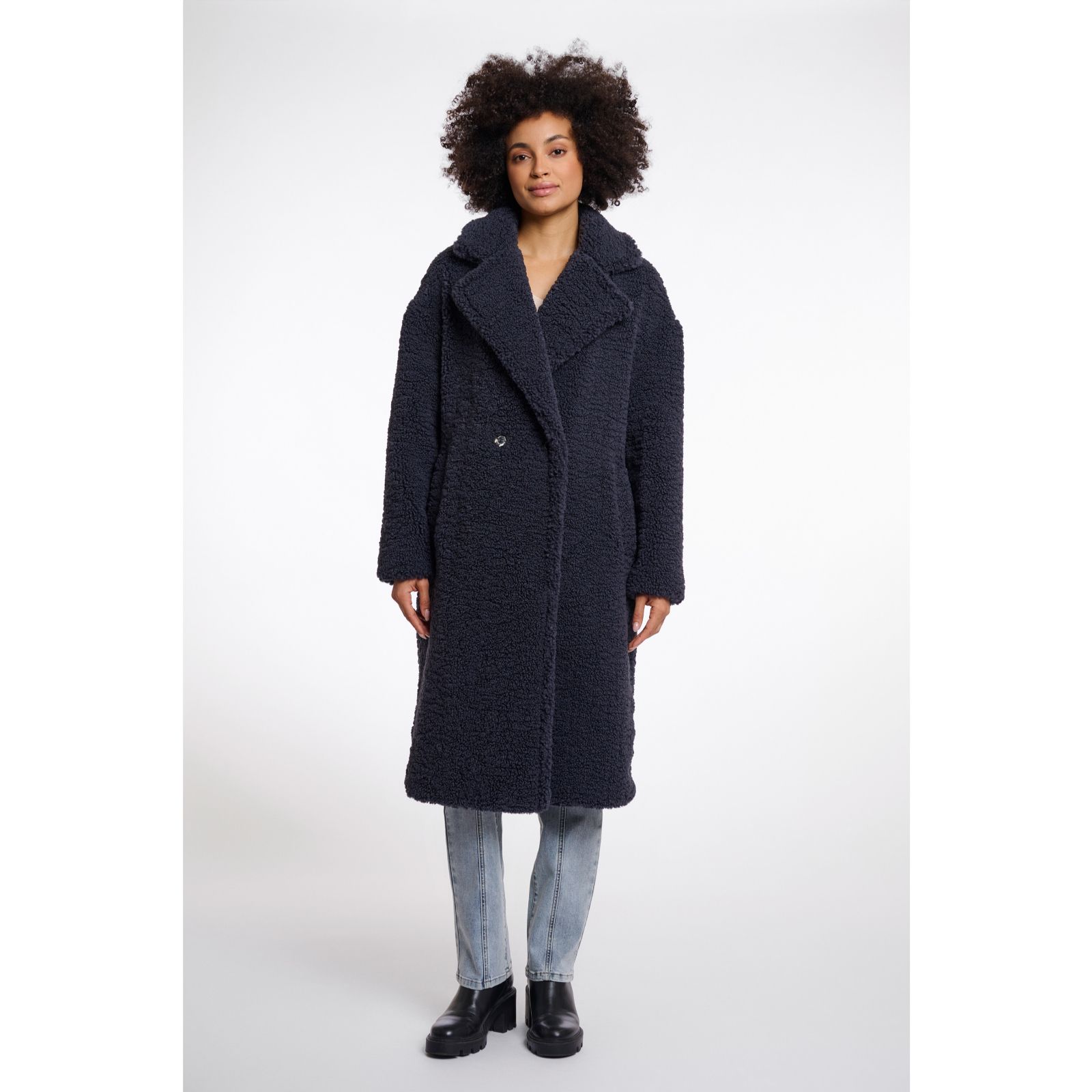 Rino & Pelle Elicia Double Breasted Teddy Coat