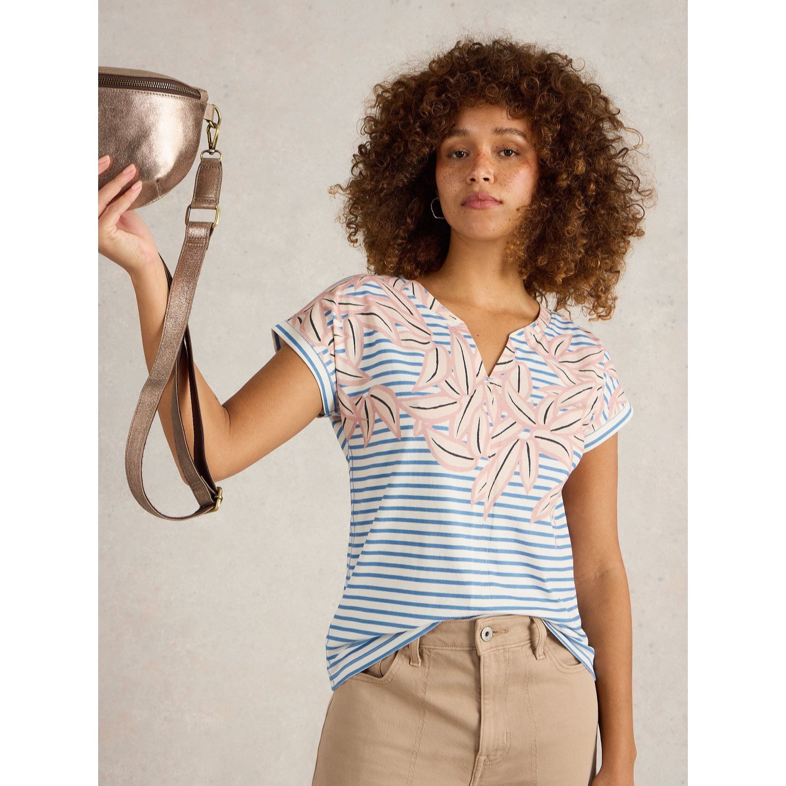 White Stuff Nelly Notch Neck Tee