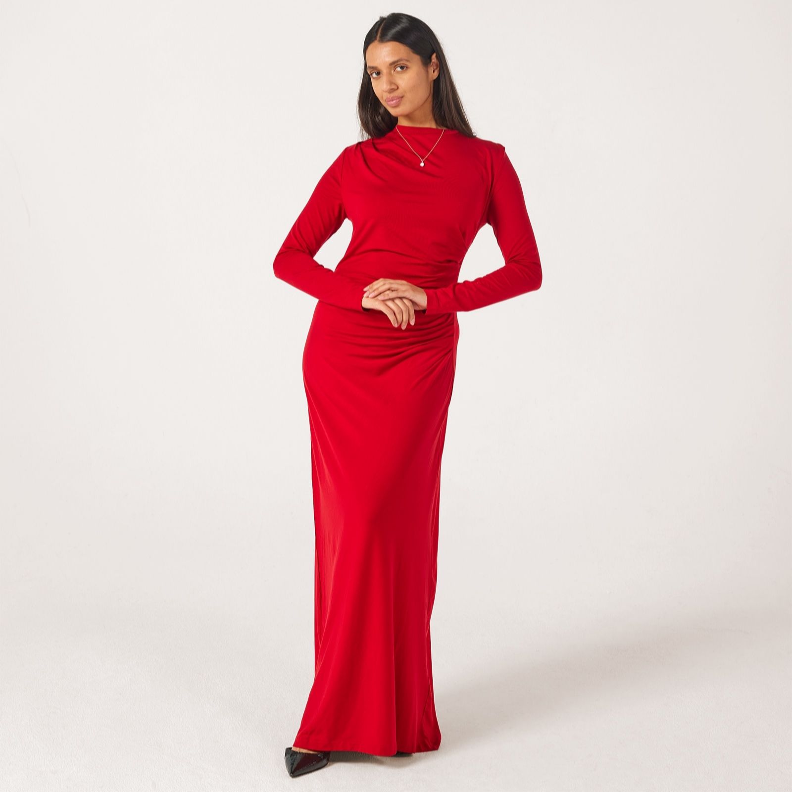 Selected Femme Ilina Asymmetric Ruched Dress