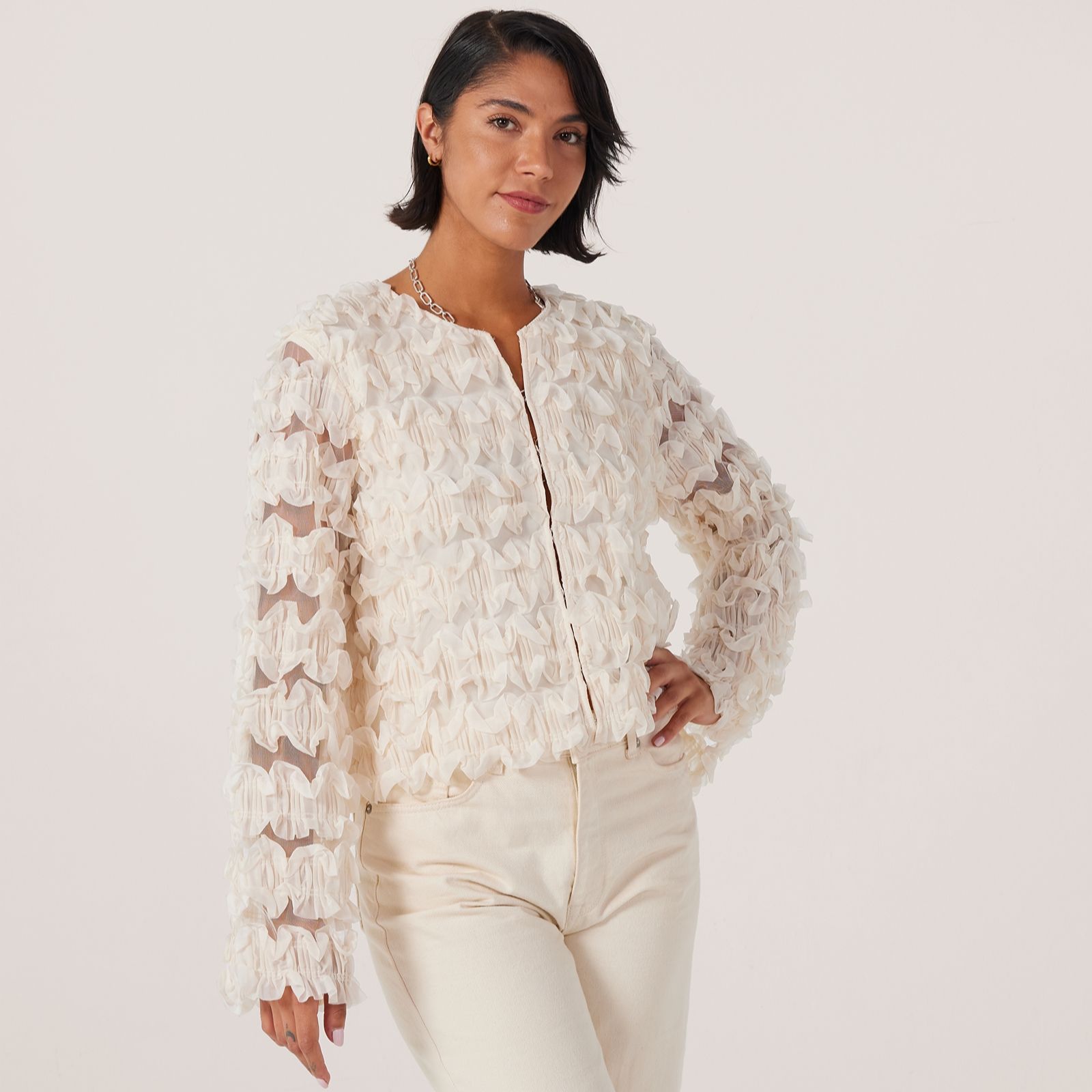 YAS Camea Ruffle Detail Jacket