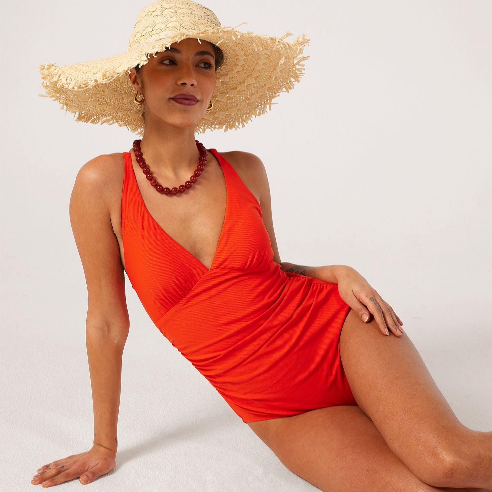 Ben de Lisi Studio 70 Plunge Swimsuit