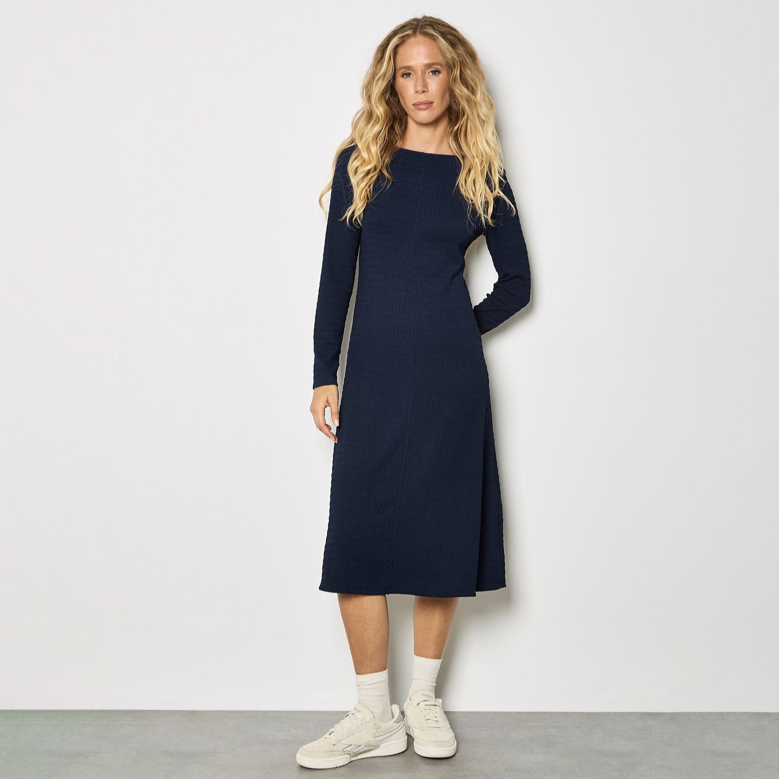 Apricot Texture Jersey A-Line