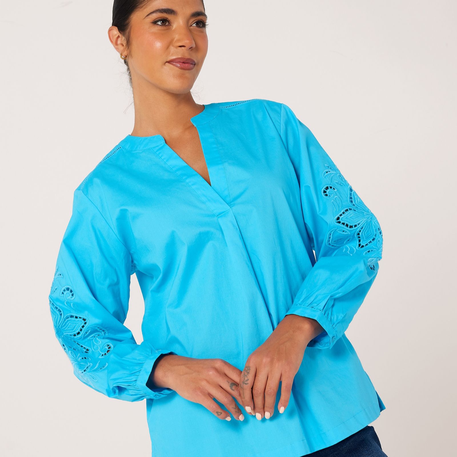 Ben de Lisi Embroidered Blouse