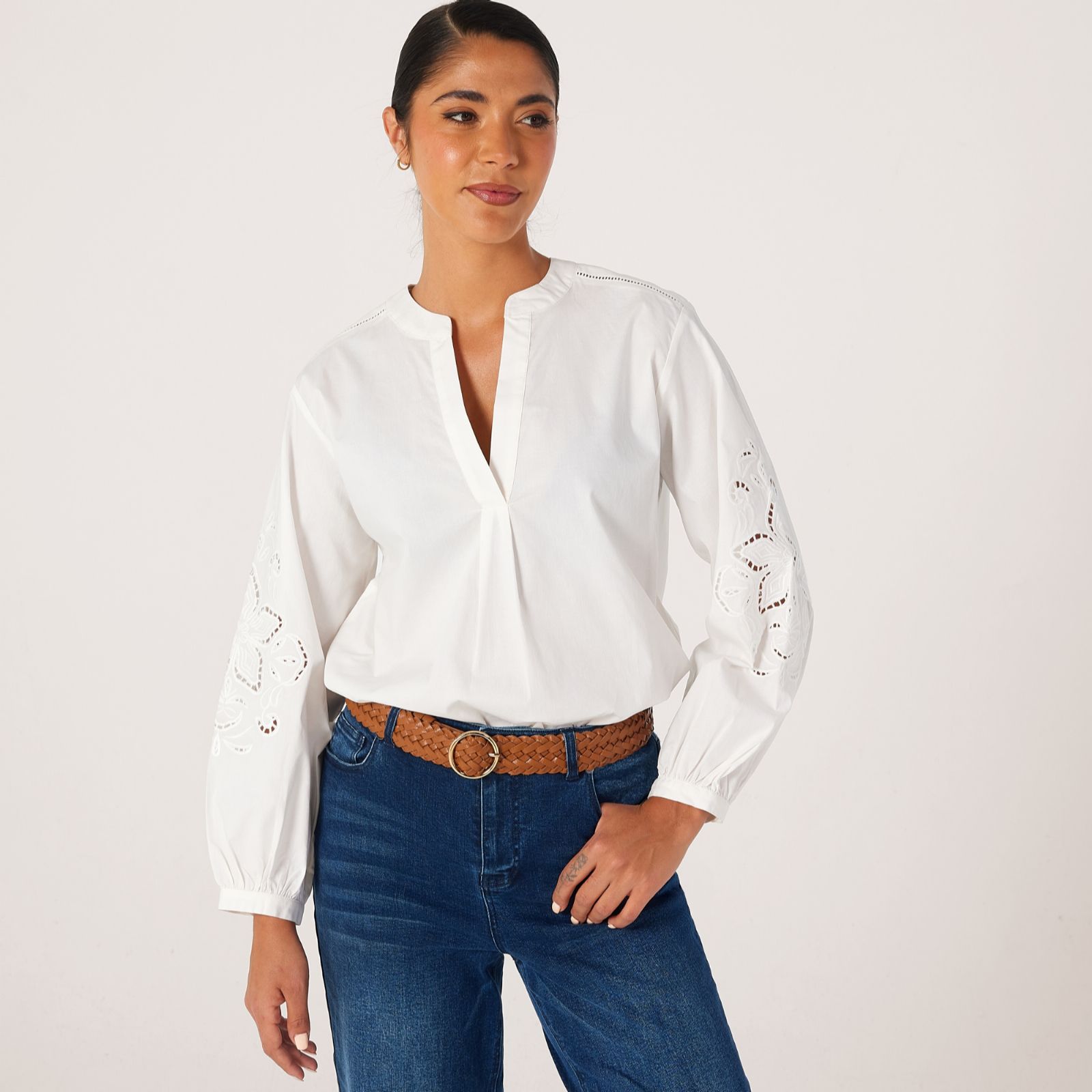 Ben de Lisi Embroidered Blouse