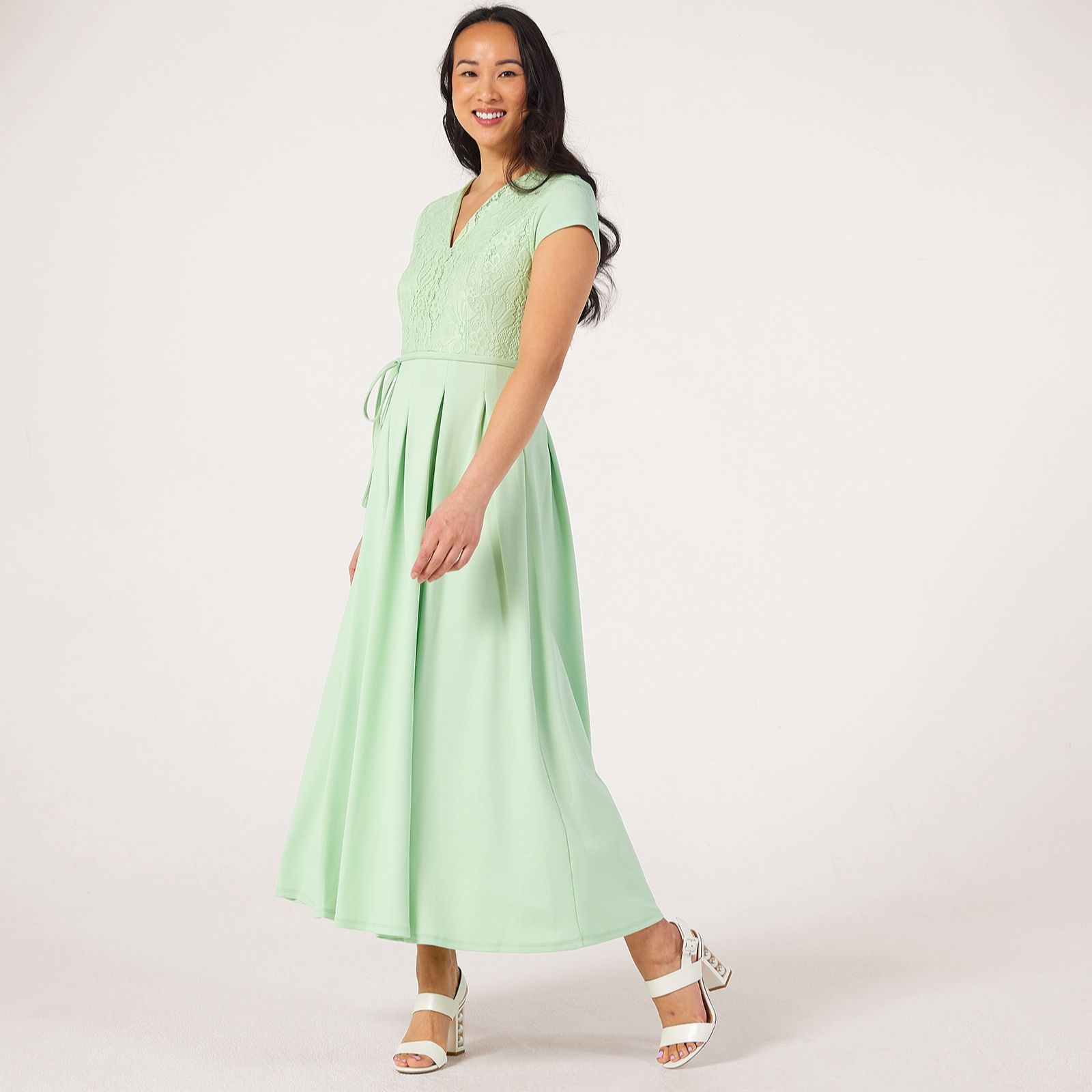 Vila Clara Lace Detail Maxi Dress