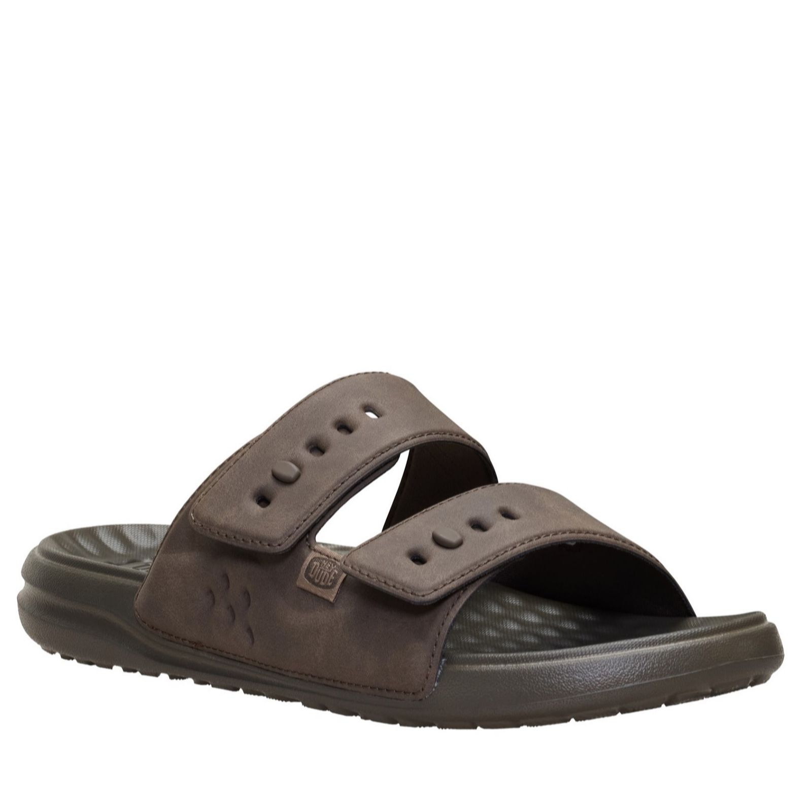 HEYDUDE Mens Wave 2 Strap Slide Sandal