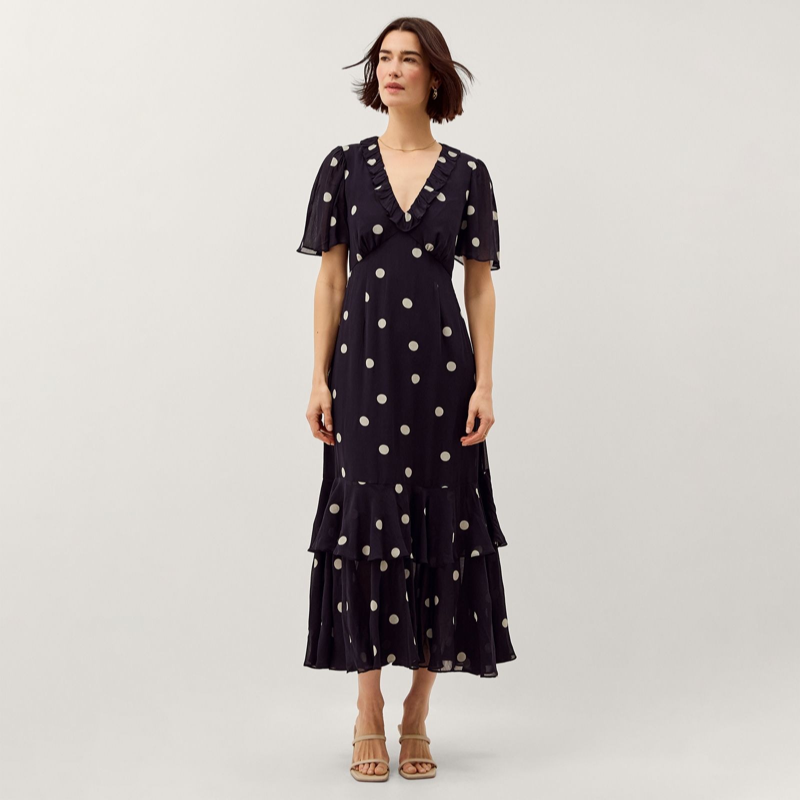Monsoon Rowen Spot Dress