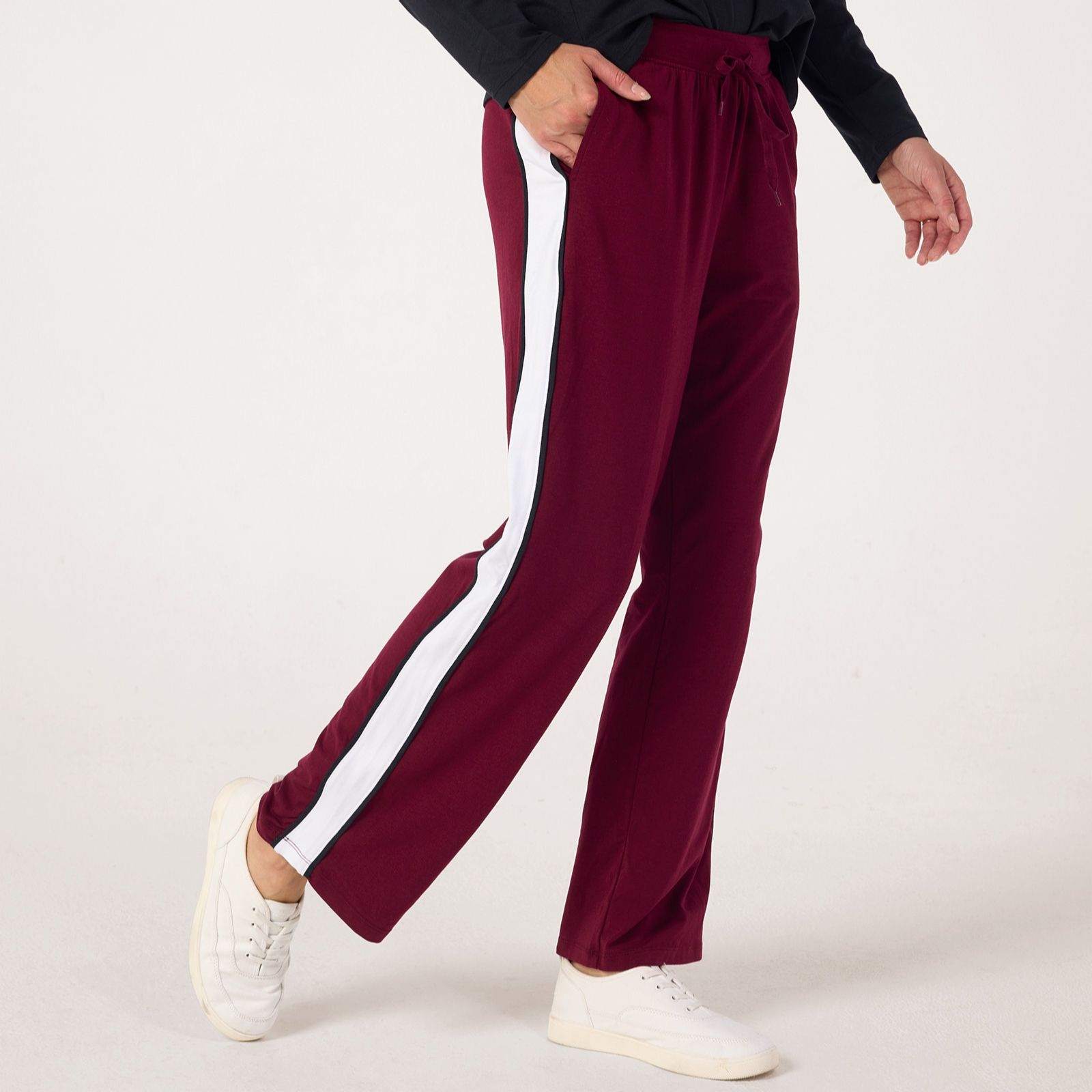 Cuddl Duds Cottonwear Side Stripe Jogger